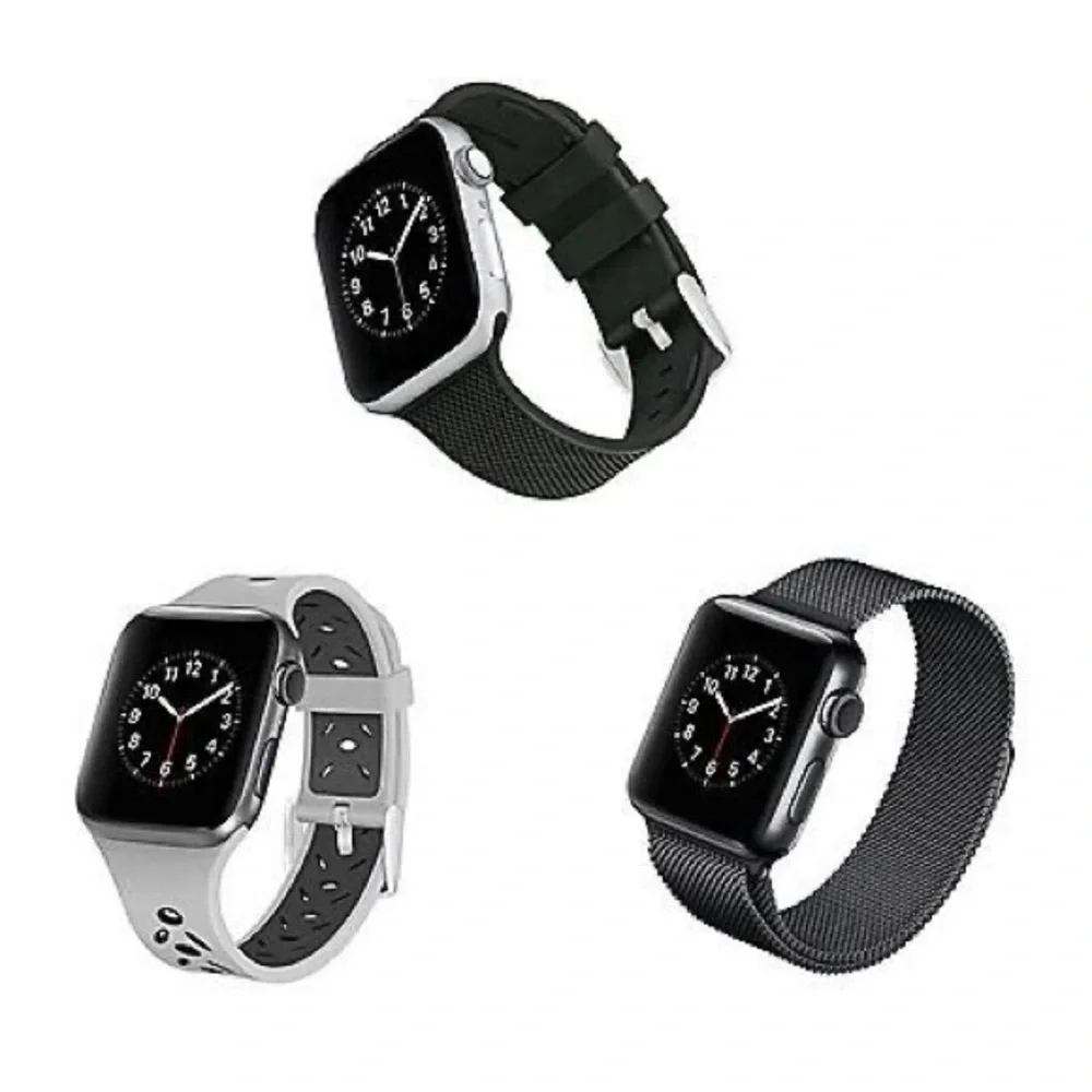 WITHit Bands for 42mm or 44mm Apple Watch, 3 Pack